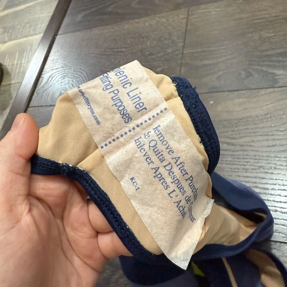 Summer Salt Women’s 6 Navy Light Blue Classic Turn Down Swim Bottom NWT - Image 4