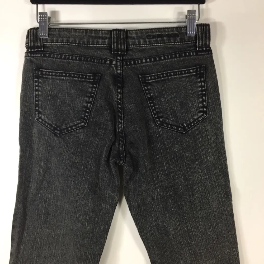 LF Carmar Moto Skinny Acid Wash Jeans Charcoal Size 26 NWT - Image 4