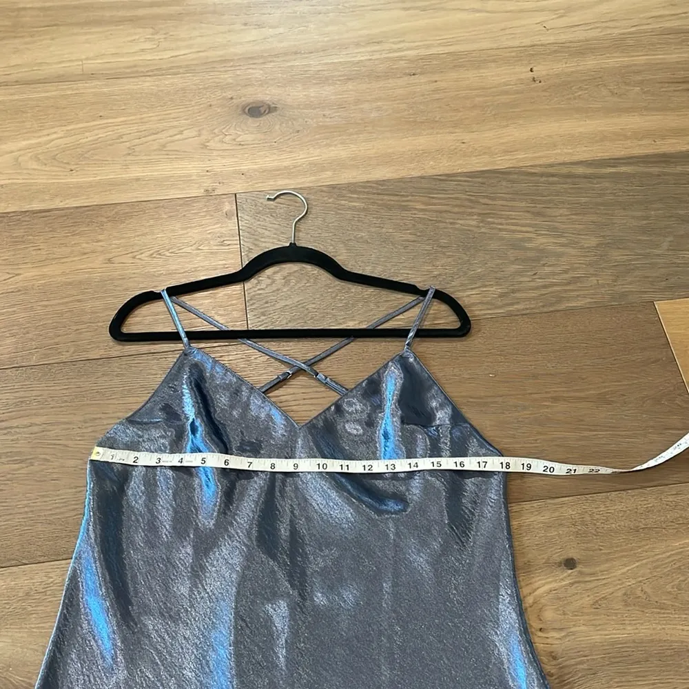 Victoria's Secret Satin Slip Dress Gray-Blue Size XL - Image 9
