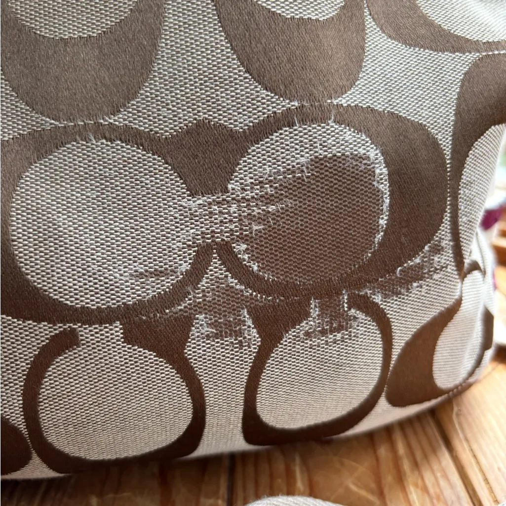 Coach F21905 Signature Pink Stripe Crossbody Bag - Image 4