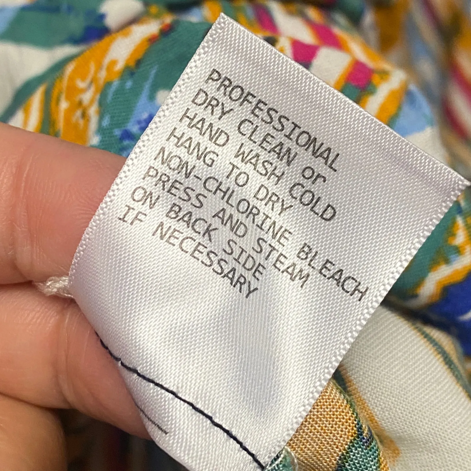 Rachel Zoe Bohemian Paisley Print Tunic Dress Tie Neck Tassel Ruffle Hem 1X - Image 7