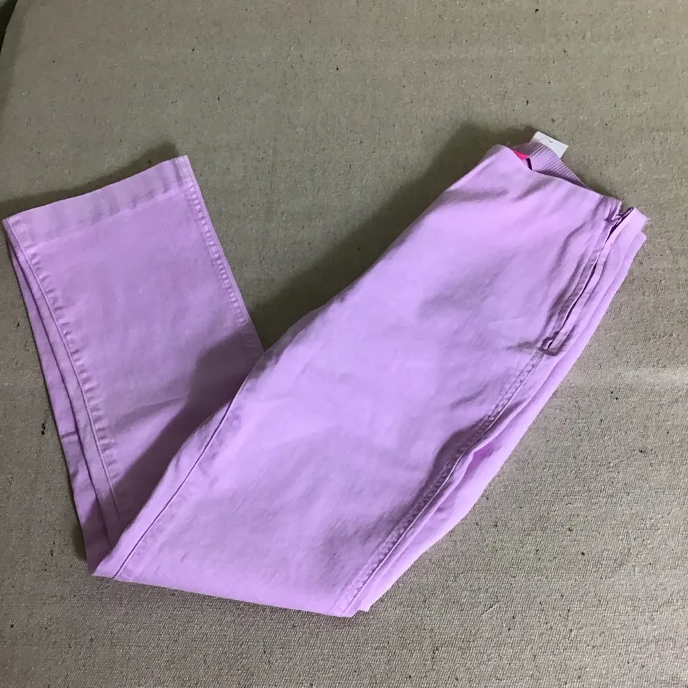 Lilly Pulitzer Women high Rise Crop Jeans Sz.8 lilac NWT Resort Wear Preppy - Image 7