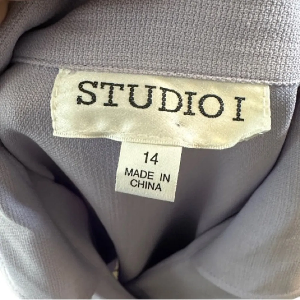 Vintage Studio I‎ Suit Jacket Purple Size 14 - Image 5