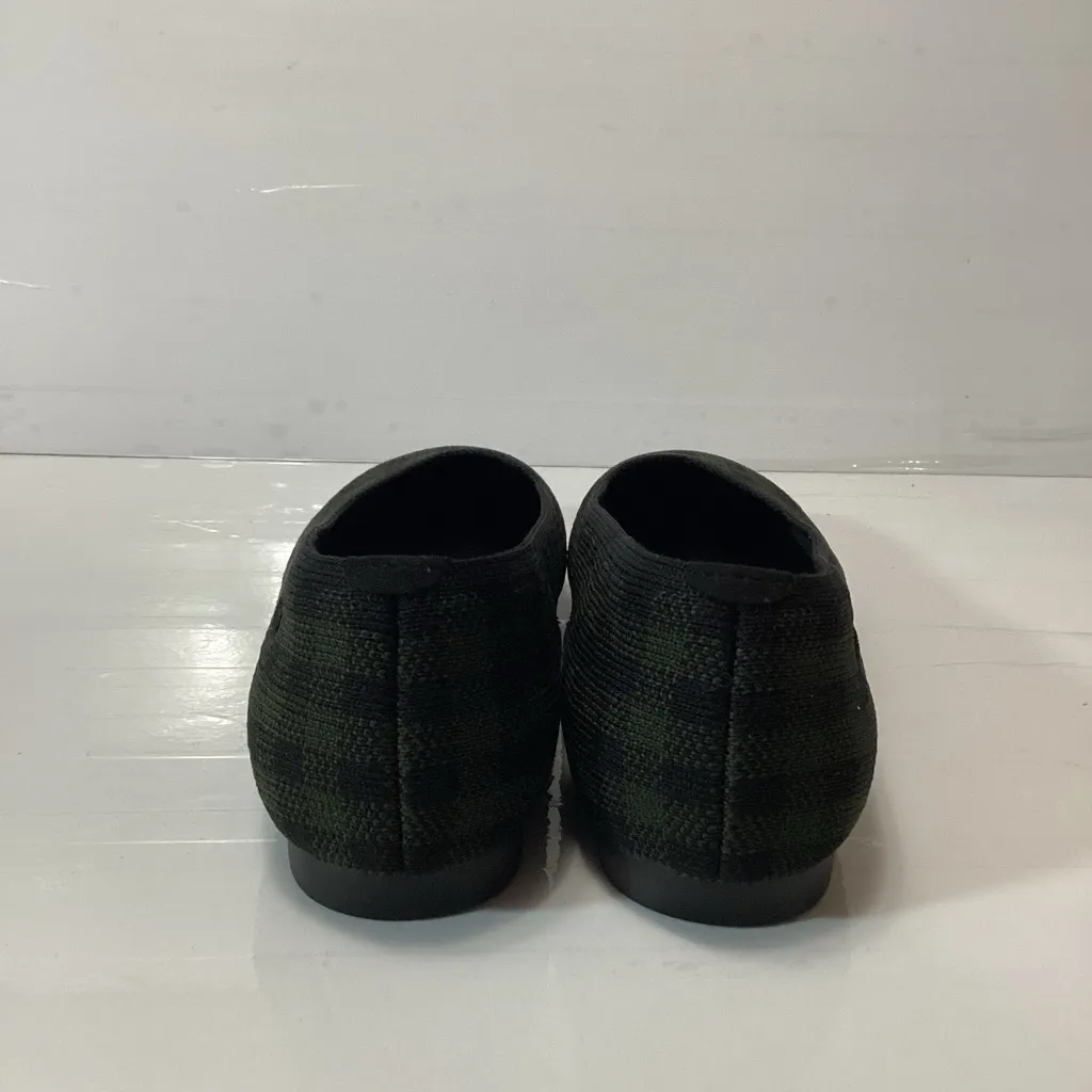Vivaia square toe V cut flats Plaid Flats Margot 2.0 women’s shoes size 37.5 Green - Image 5