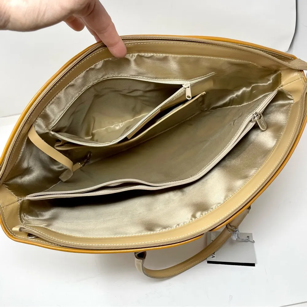 ARCADIA structured leather bag, made in Italy, NWT - Image 9