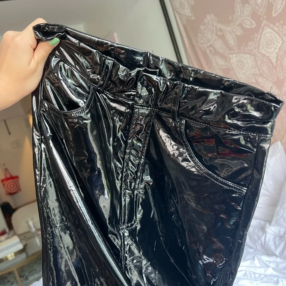 princess polly black leather pants - Image 4