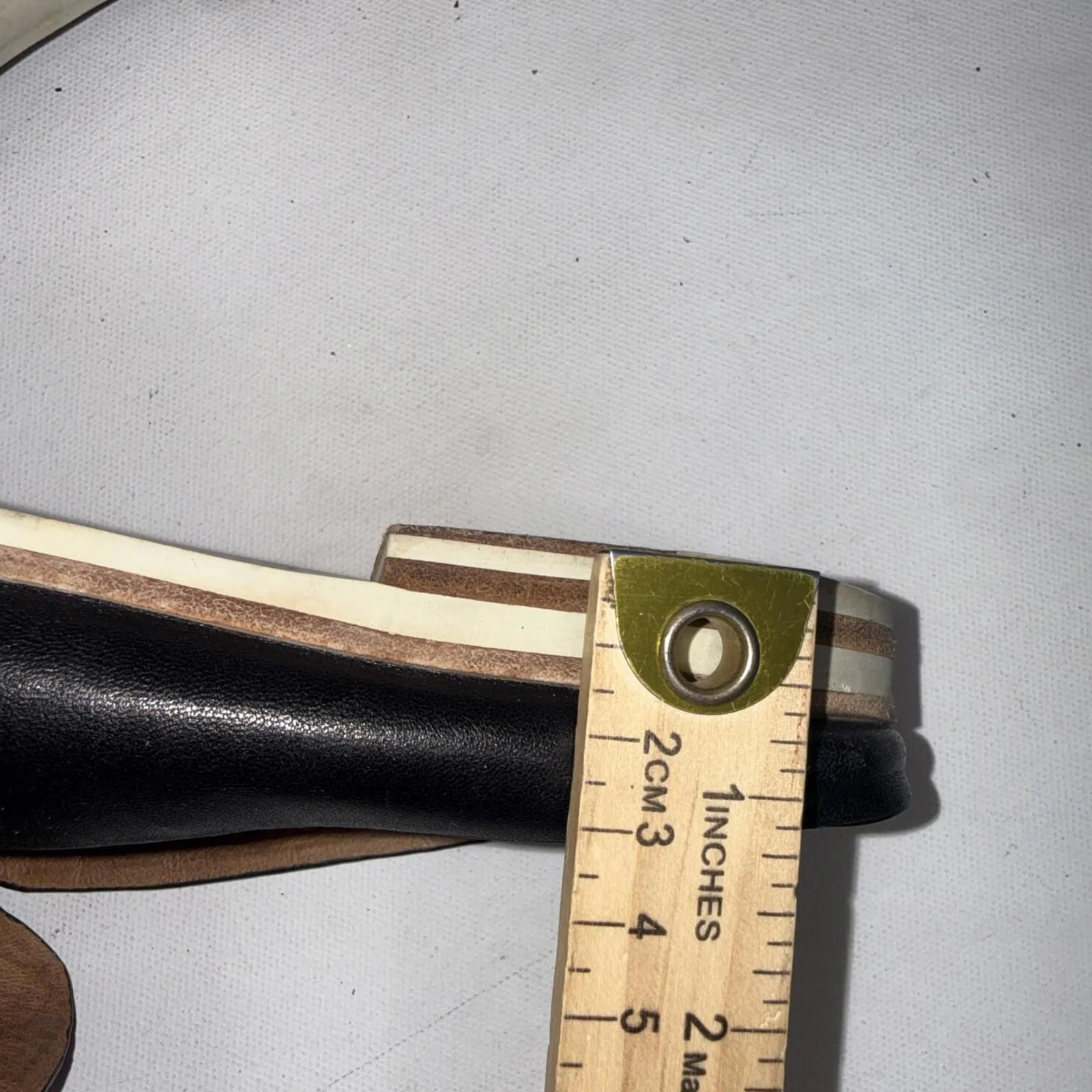 Gentle Souls Old Money Everett Slip On Minimalist Black Leather Mule Loafer 8.5M - Image 10