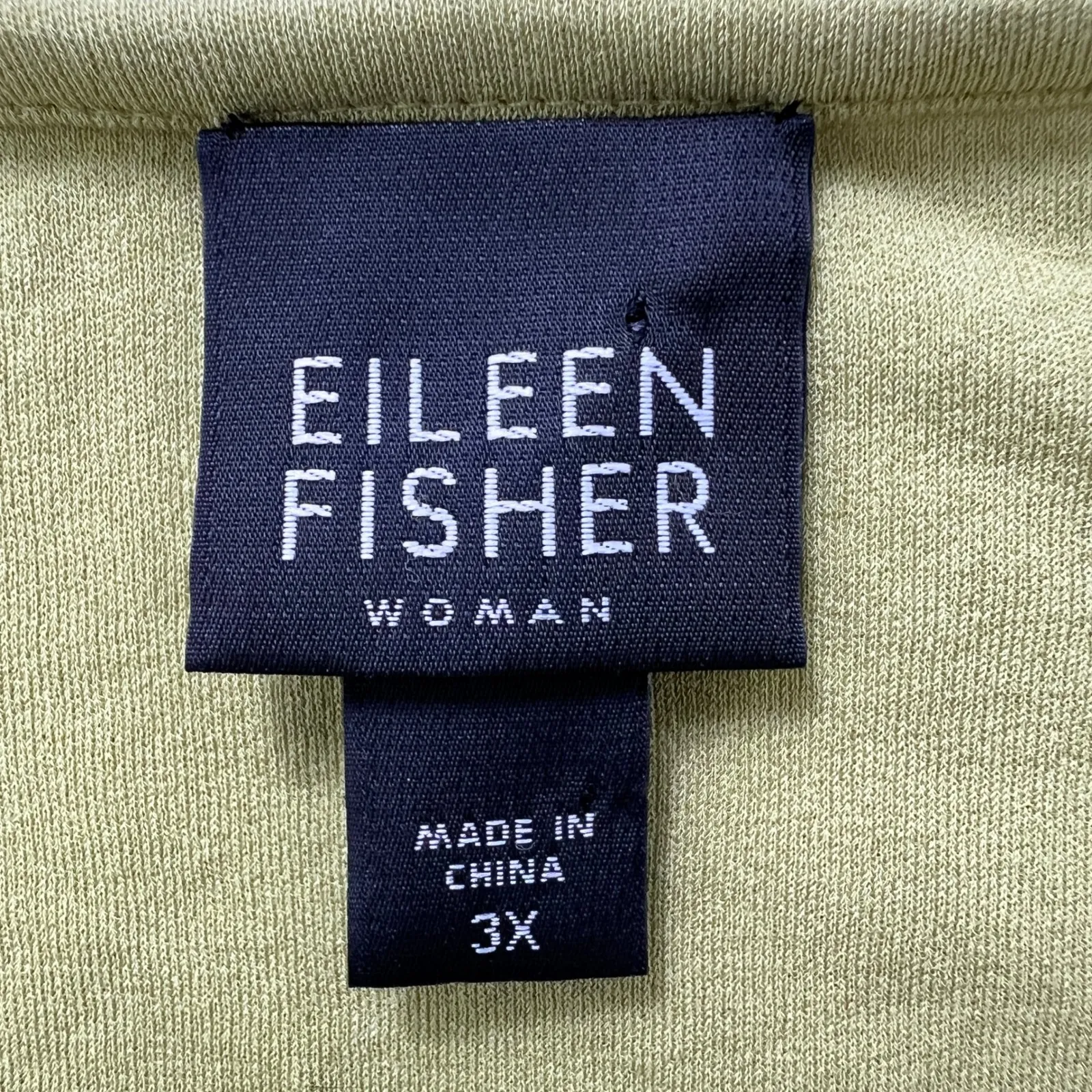 Eileen Fisher‎ Womens 3X Stretch Silk Jersey Scoop Neck TankTop Chartreuse Green - Image 4