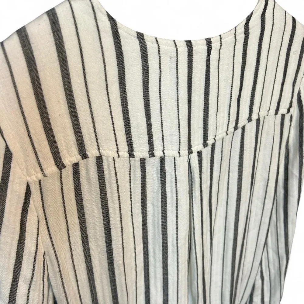 ✨Anthropologie Cloth & Stone Jumper | Black + White Linen Blend | Size S✨ - Image 7