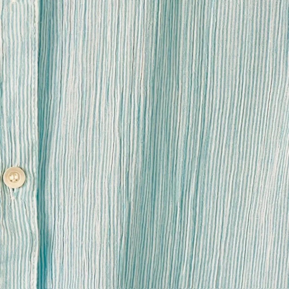 J. McLaughlin Coastal Nautical Resortwear Button up Cotton Voile Striped Small - Image 2