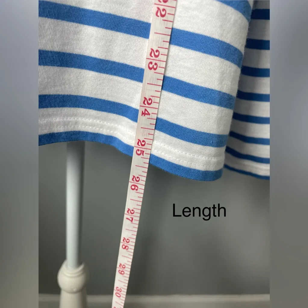 RARE Lilly Pulitzer x Saint James Bundle: Green Gingham Button-Up & Blue Stripe - Image 14