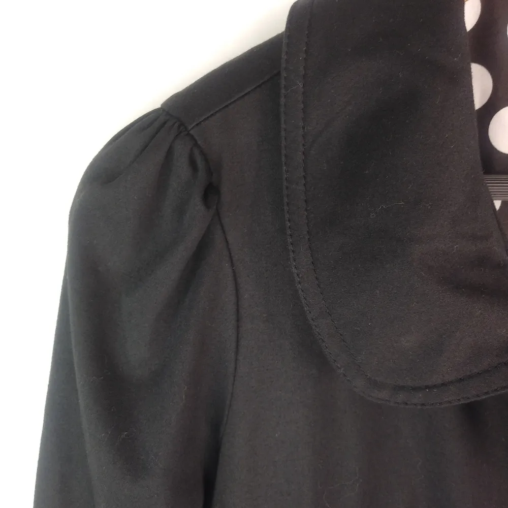 Forever21 M Black Coat Polka Dot Lining - Image 7