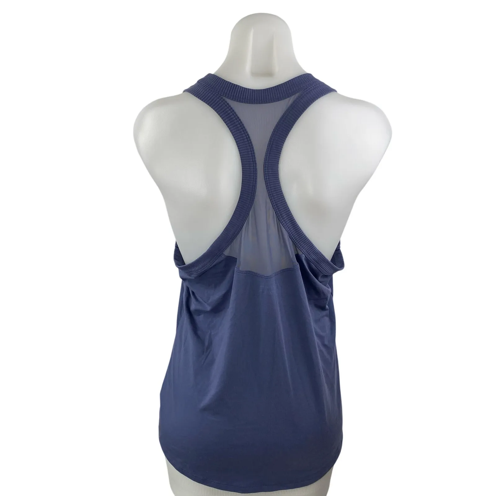Athleta Women's Blue Sleeveless Scoop Neck Racerback Athletic Tank Top Size L - Image 4