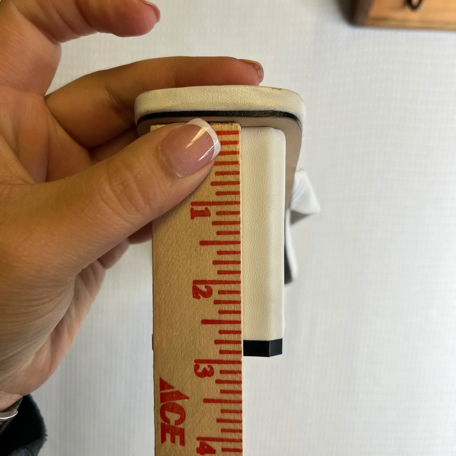 Zara Size 11 White Heeled Mules Sandals Size 42 Block Heel Square Toe Minimalist - Image 7