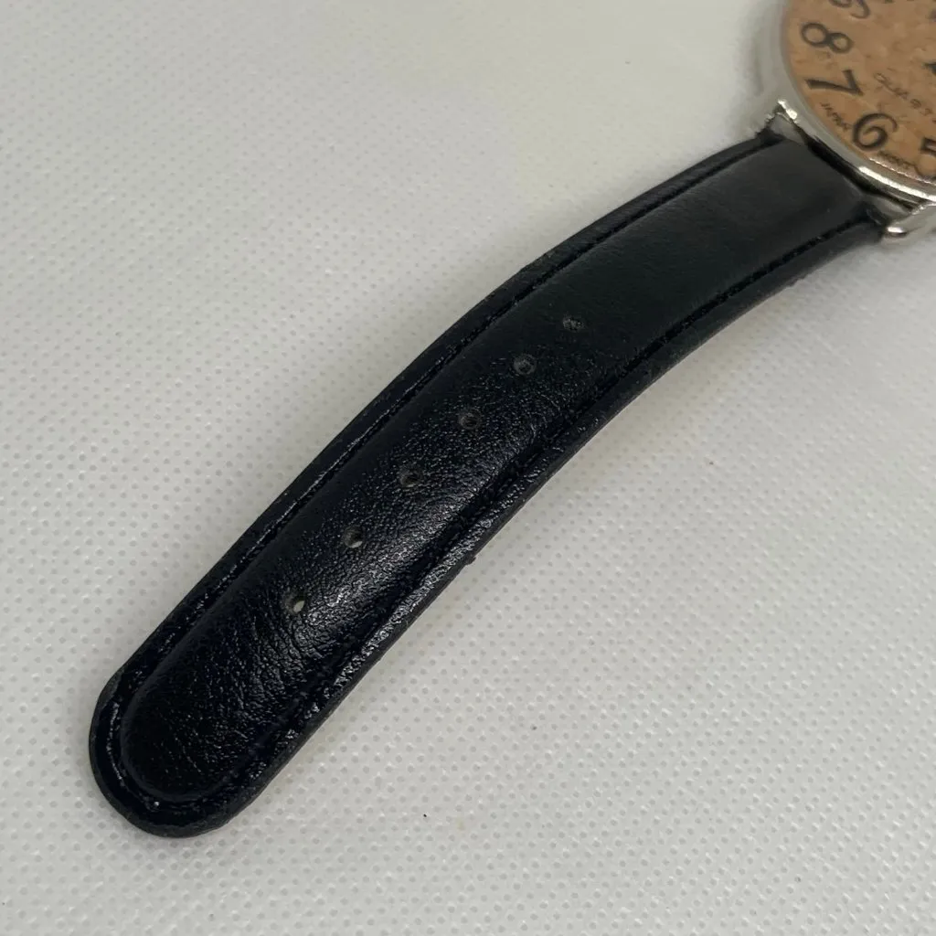 Walensa women wrist watch silver tone brown dial 43mm round case running - Image 4