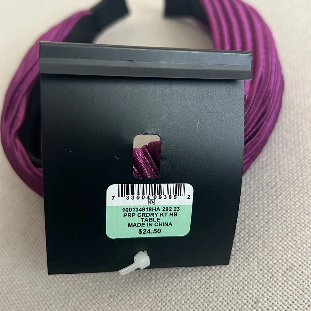 INC Purple Corduroy Knit Headband New w/Tag Retail $24.50 - Image 4