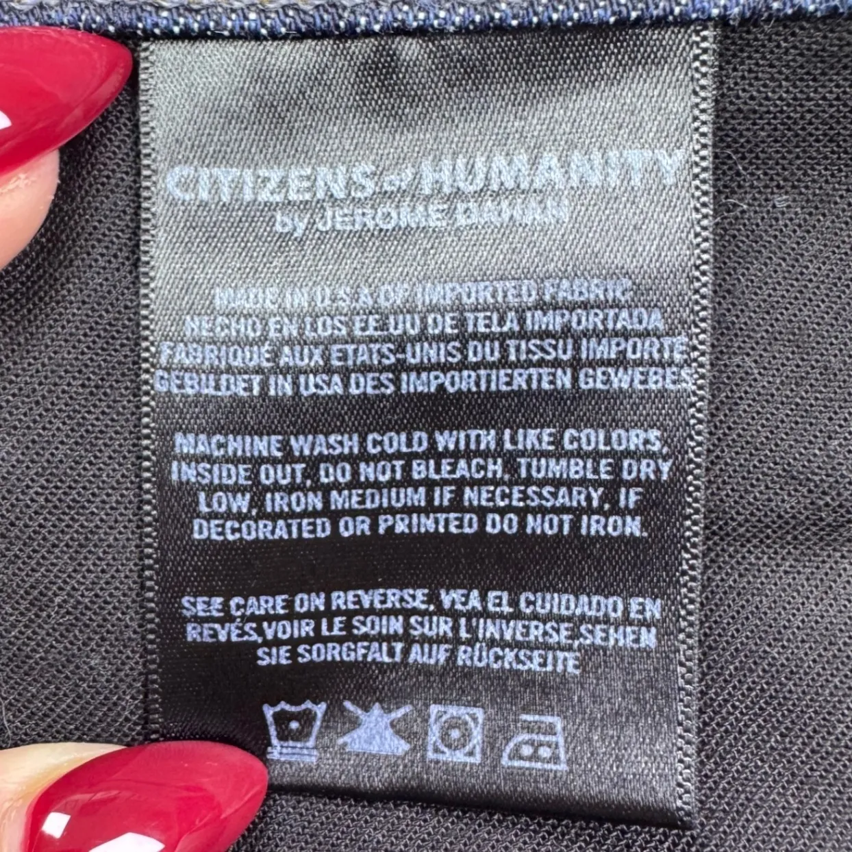 Citizens of Humanity Cropped Jean Mid Rise Dark Wash Denim Size 27 - Image 8