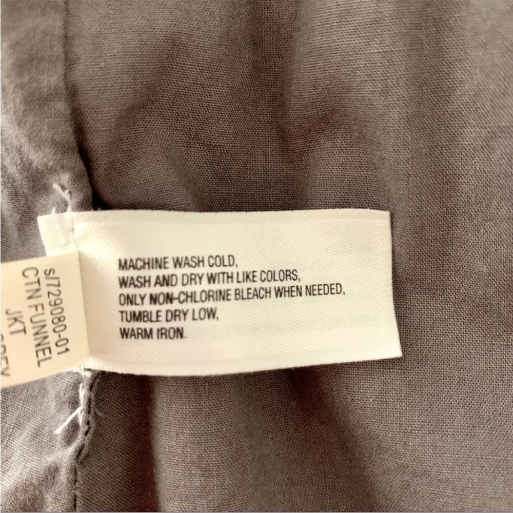 GAP Gray Utility Military Cinch Waist Jacket Coat XS - Image 11