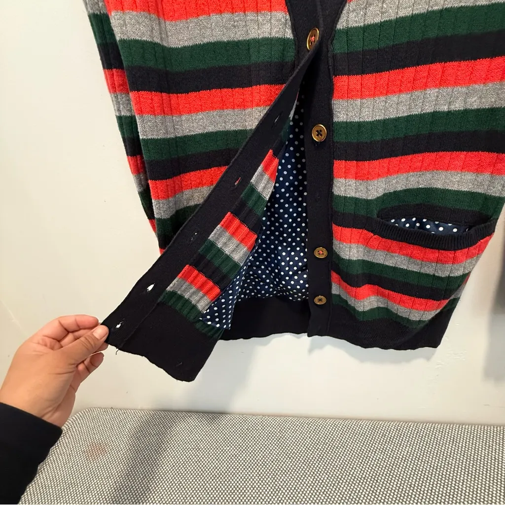 Anthropologie Moth  Jamison Striped Cardigan Size S - Image 5