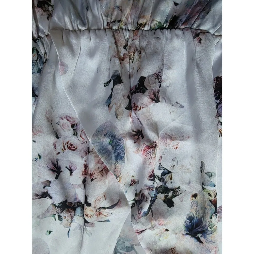 Show Me Your MuMu Shawna Floral Tiered Mini Dress Women Size Medium Beach Resort - Image 4