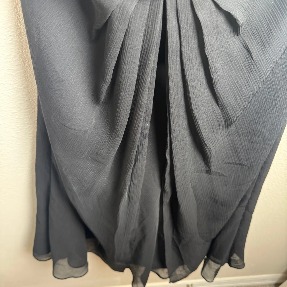 David’s Bridal Size 6 Black Sequin Party Dress Strapless - Image 7