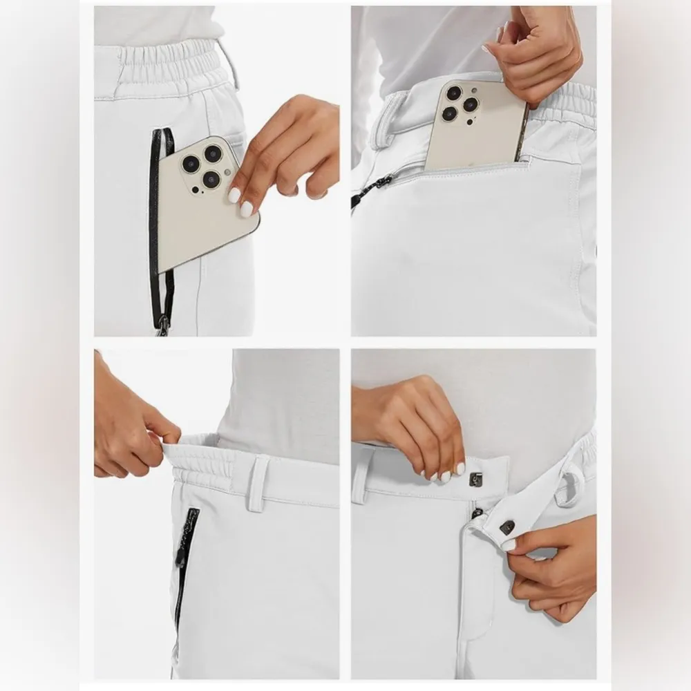 NEW Fleece Lined Waterproof Insulated Softshell Outdoor Snow Ski Pants Winter M Size M - Image 5