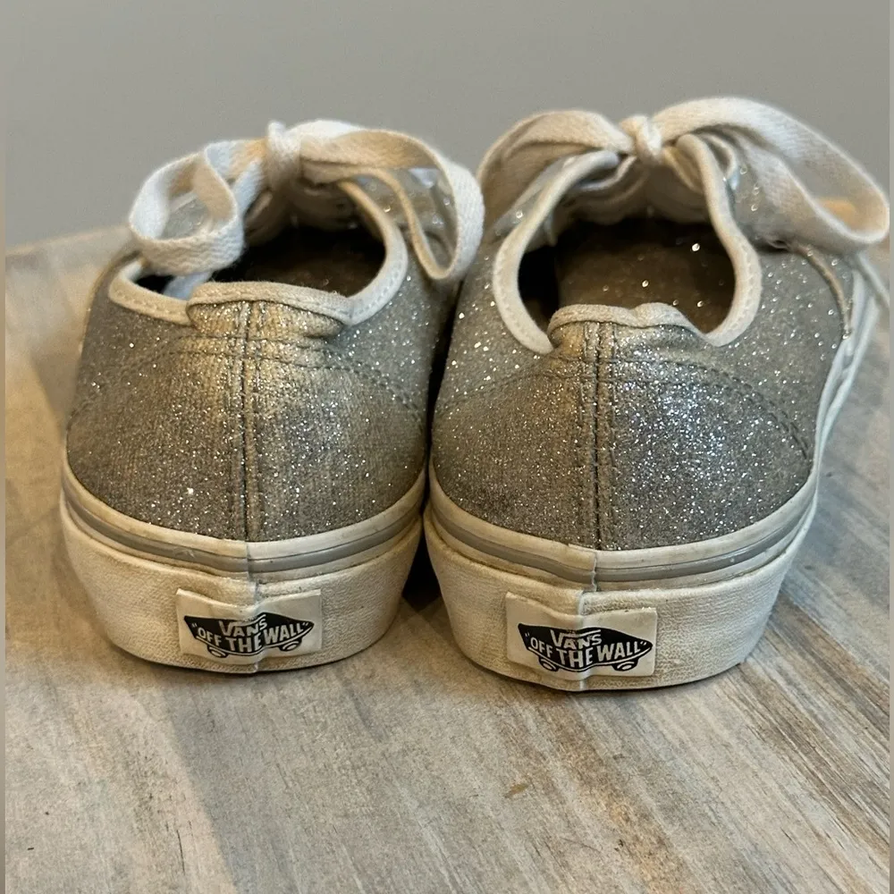 Vans off the wall Silver Glitter sneakers Size 7 - Image 10