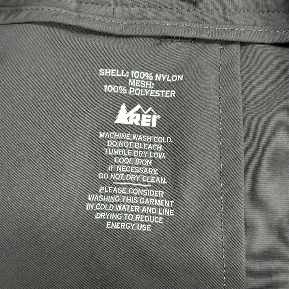 REI Cargo Nylon Bermuda High Rise Hiking Casual Shorts Size 2‎ Gray - Image 14