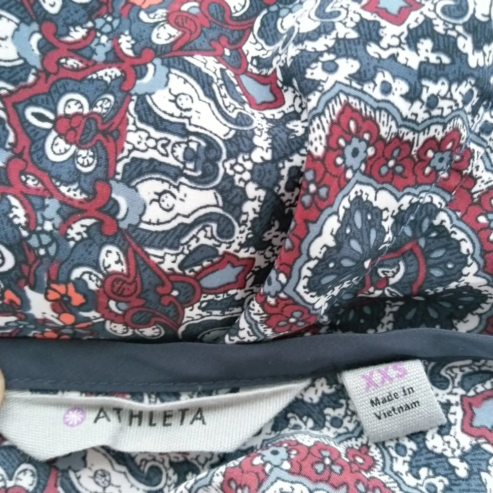 Athleta Medallion Dunes Tank in Iron Blue Tassel Tie Size XXS - Image 8