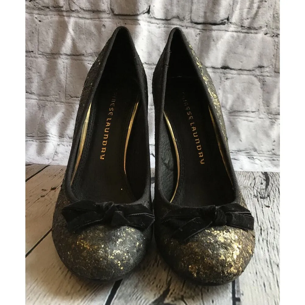 Chinese Laundry Fall for Glitter Women’s Heels Gold Size 7M New in Box - Image 6