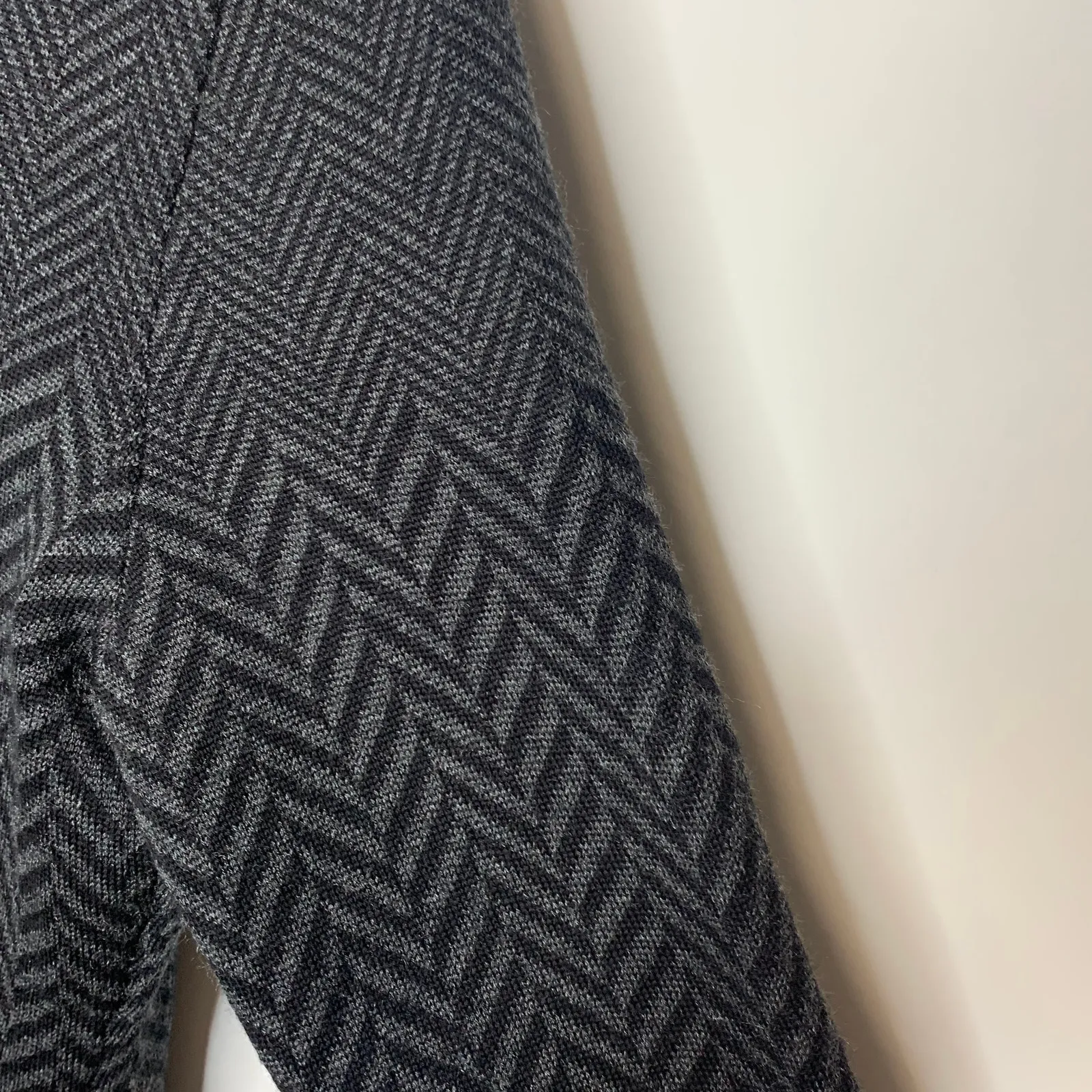 Soft Surroundings Black Gray Duster Cardigan Wool Sz Medium Petite - Image 10