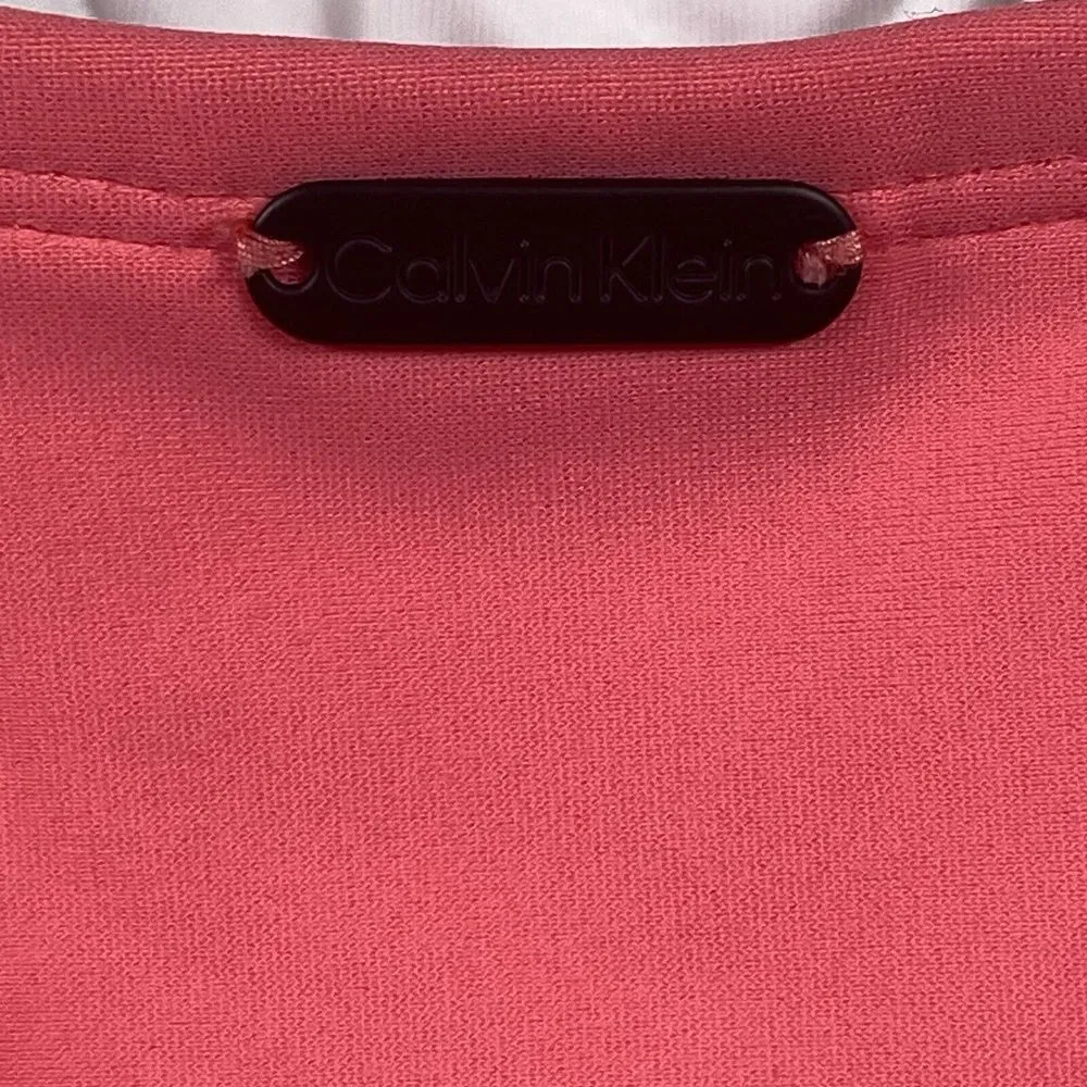 Calvin Klein CK Swimsuit Women's Size 4 Pink One Piece Classic Logo Modern Beach - Image 3