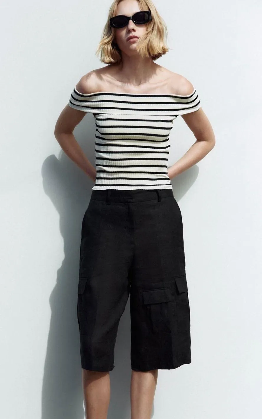 Striped Strapless Top - Image 3