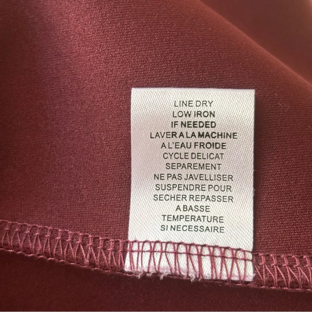 Pull on Suede dress pants NWOT Size 10 Purple - Image 6