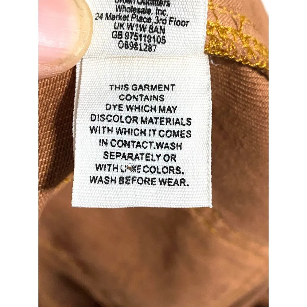 We The Free People Animal Print Skirt Raw Hem Zipper Front Ring Pull Womens 25 - Image 9