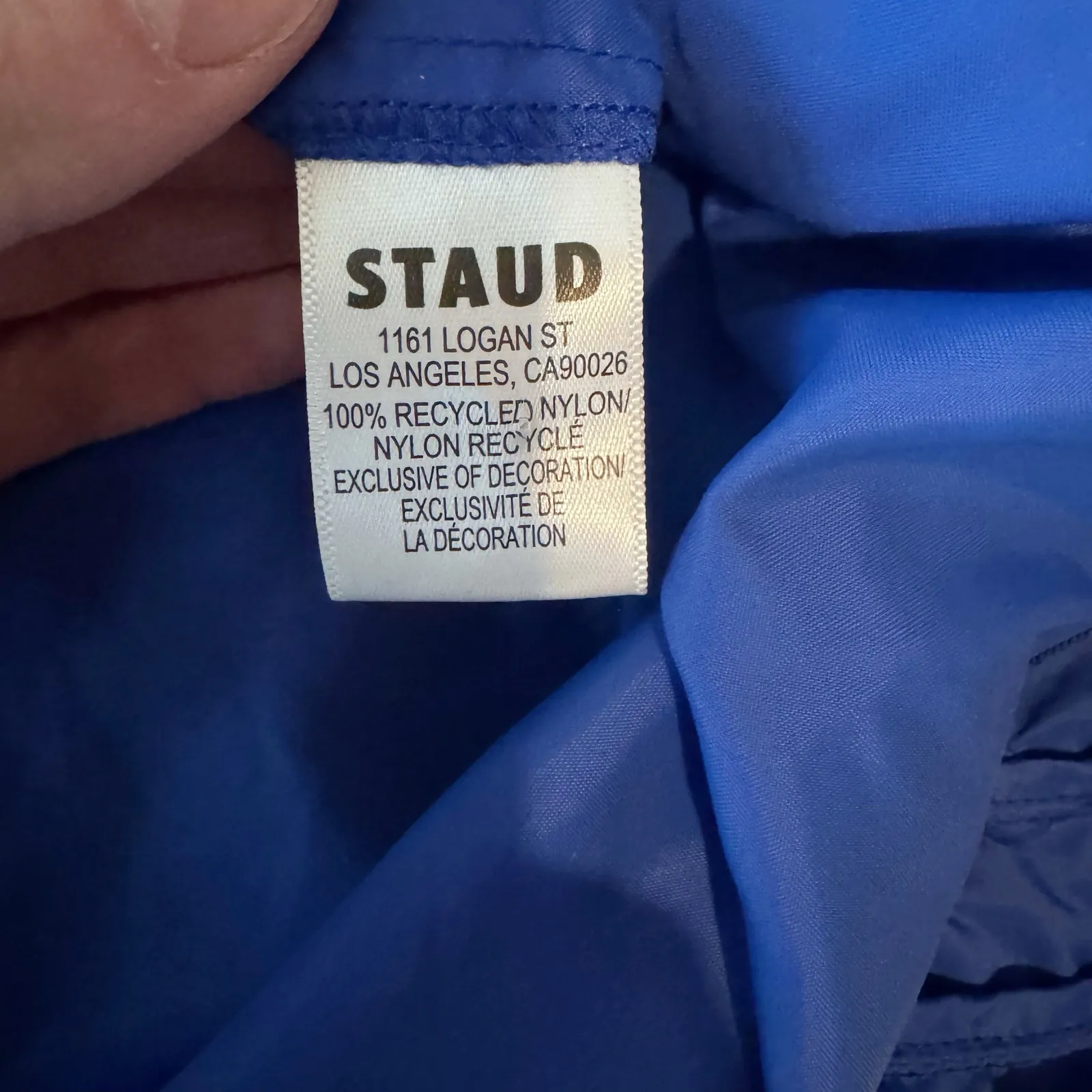 STAUD Rylie Royal Blue Lapis Ruffle Layered Tiered Dress Size XL NWT - Image 9