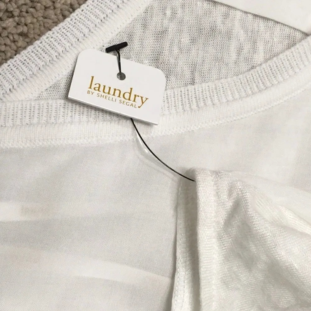 New. Laundry linen cap sleeve top. - Image 9
