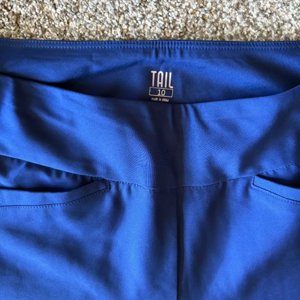 TAIL Womens Bermuda Shorts Athletic Blue Golf Size 10 - Image 3
