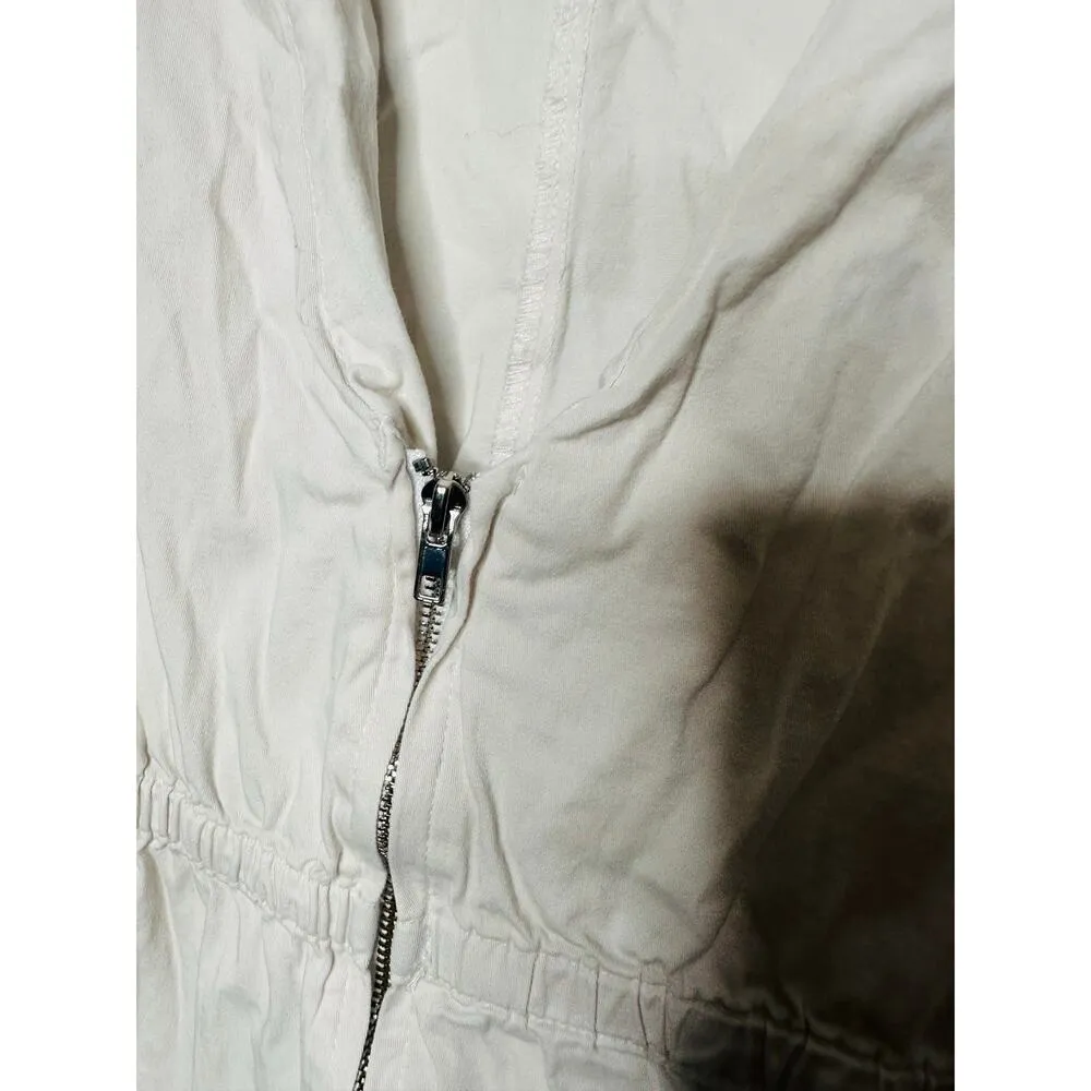 AREA STARS White Cotton Waist Cinching Sleeveless Jean A - Image 6