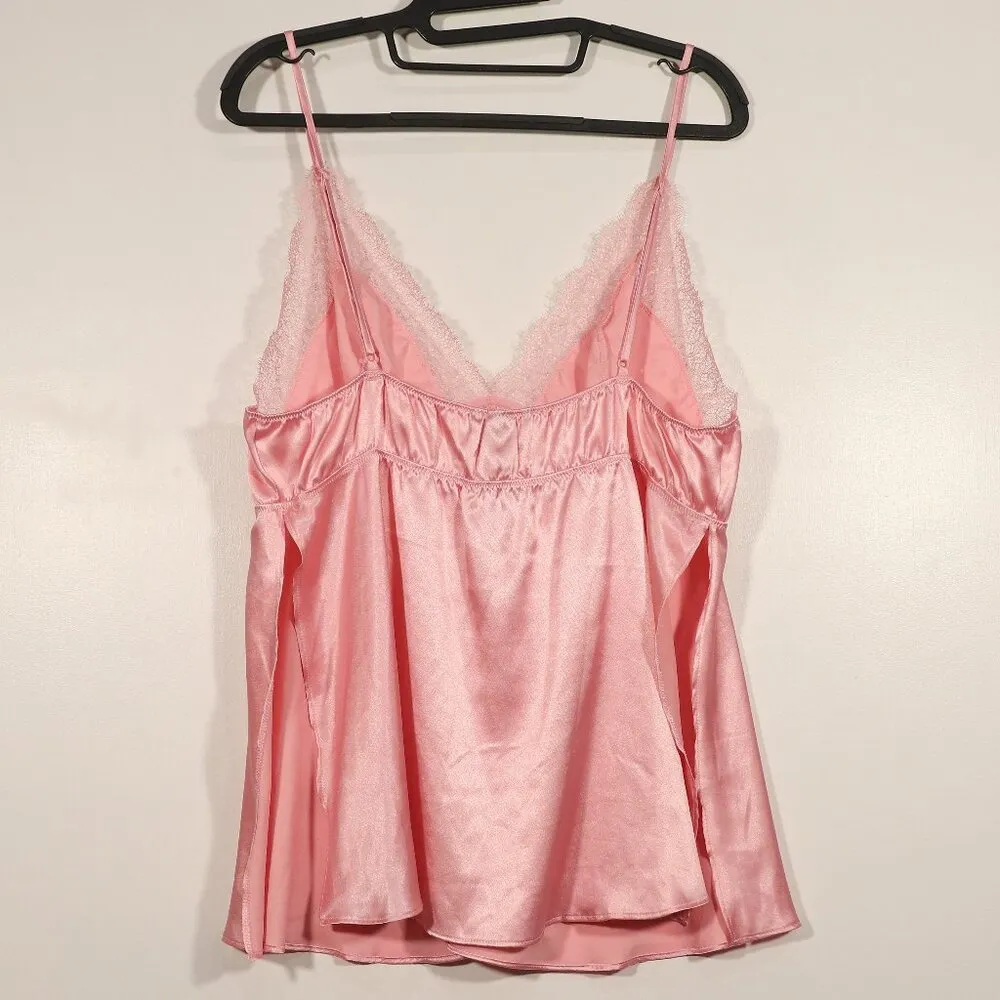 NWOT Victoria Secret Pink Lace Cami Size XL - Image 2
