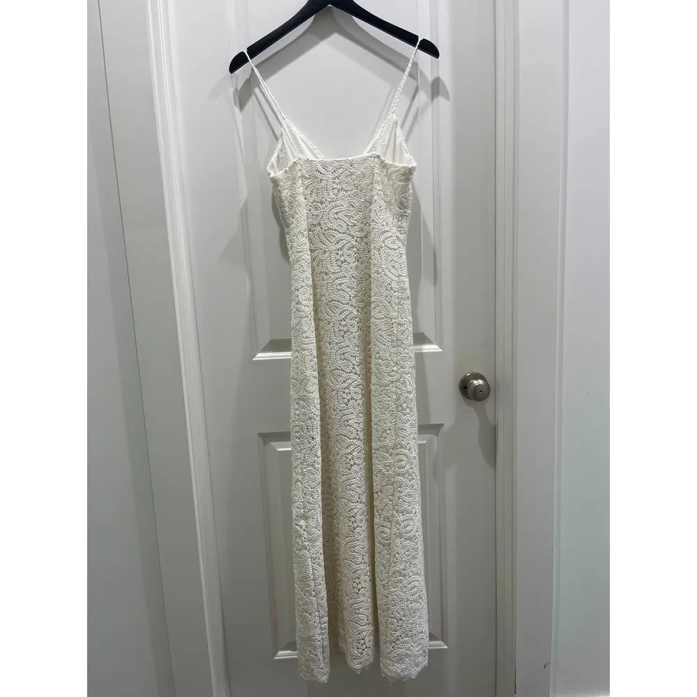 HOUSE OF HARLOW 1960 x REVOLVE Luisia Maxi Crochet Dress Sz XS White - Image 9