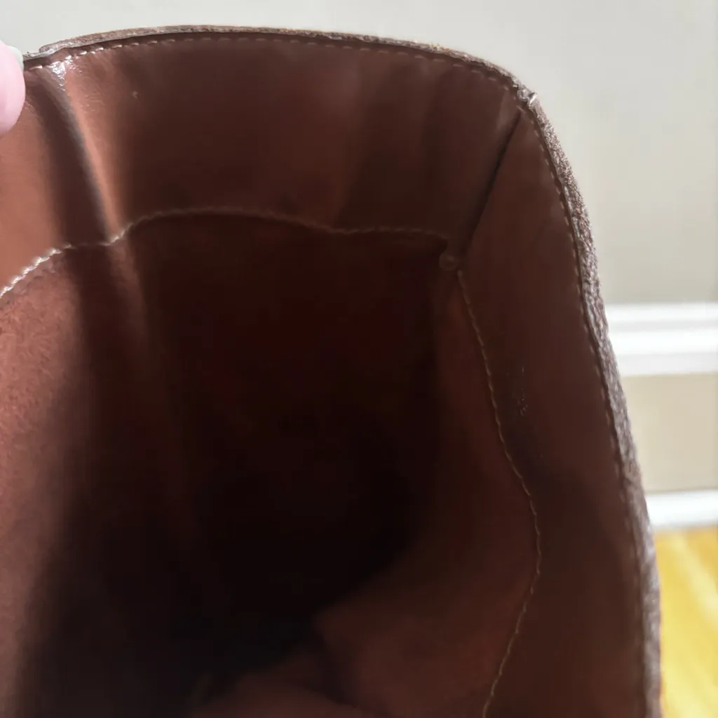 Steven by Steve Madden Brown Leather Tall Wedge Boots Intyce Knee-High - Image 6