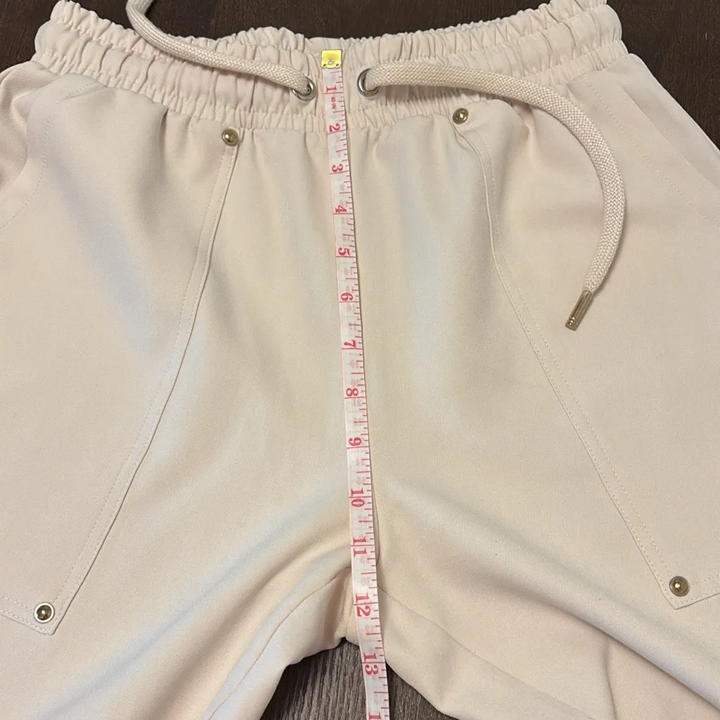 Sara Stylish Cream Jogger Pants - Image 8