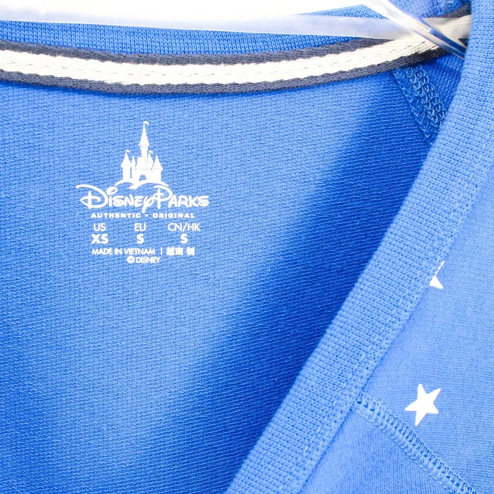 DISNEY Blue Stars Patriotic Mickey Round Neck Pullover Sweater - Image 2