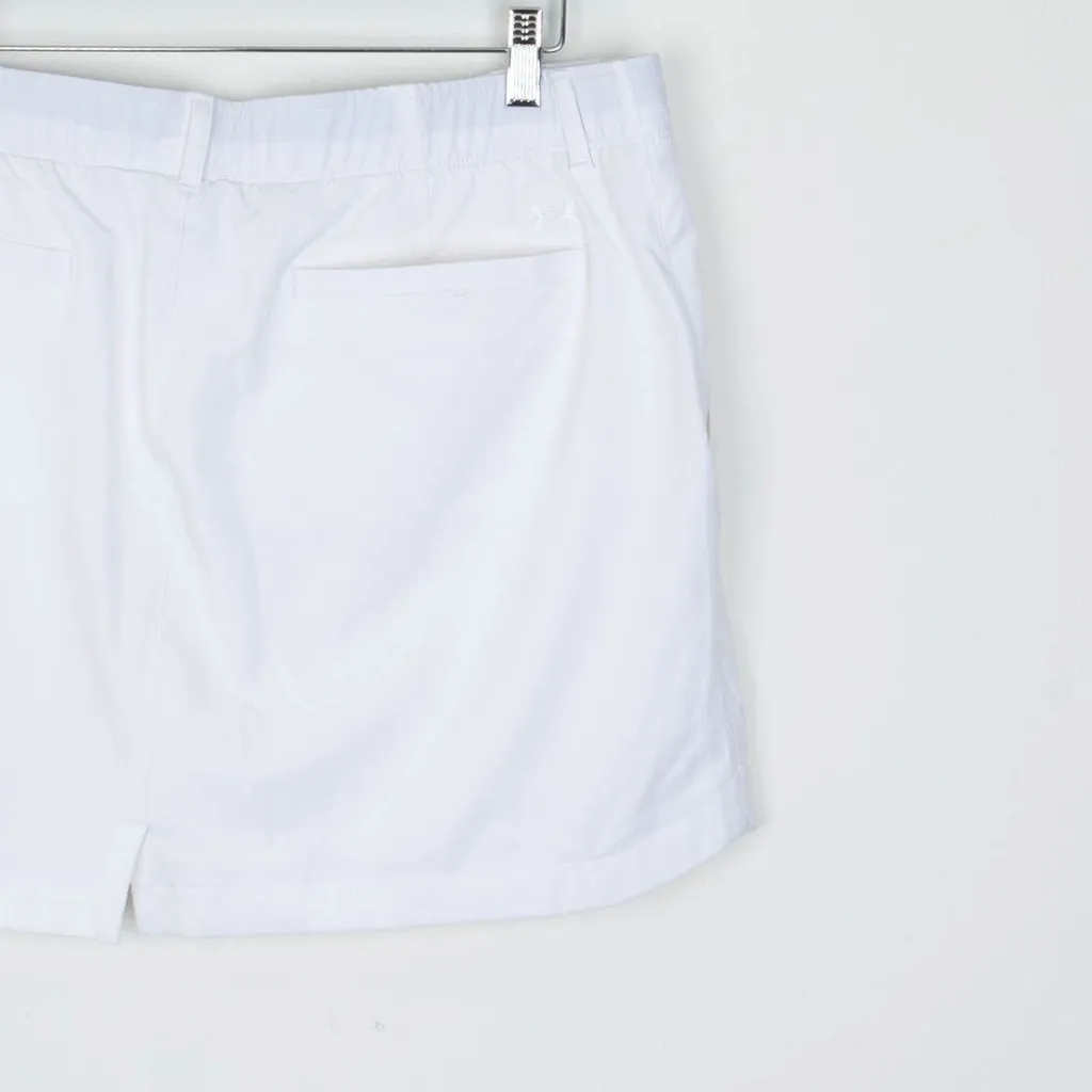 Under Armour Womens Heatgear‎ Fitted Skort Size 14 White Performance Golf Tennis - Image 5