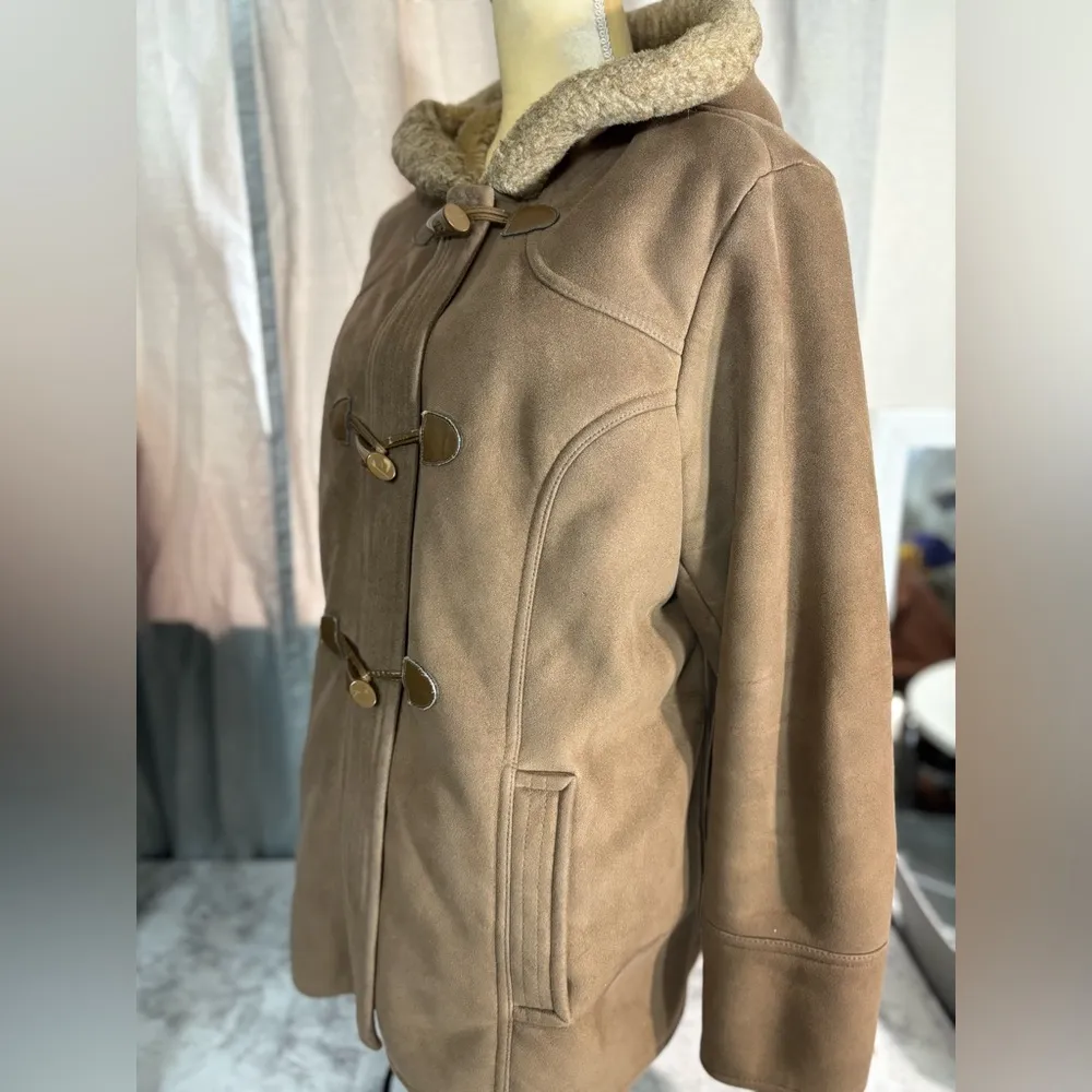 Vintage  Sherpa faux fur interior, winter coat woman size XL - Image 5