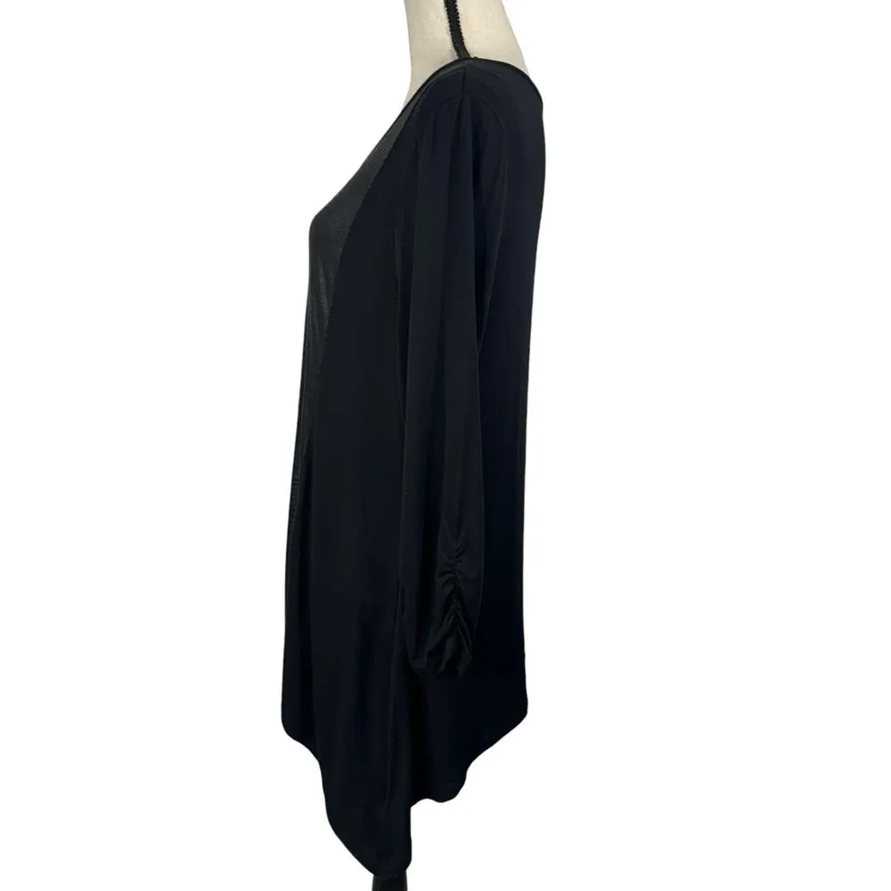 Style & Co Large Top Snake Print Stretch Shark-Bite Hem 3/4 Sleeves Scoop Neck - Image 6