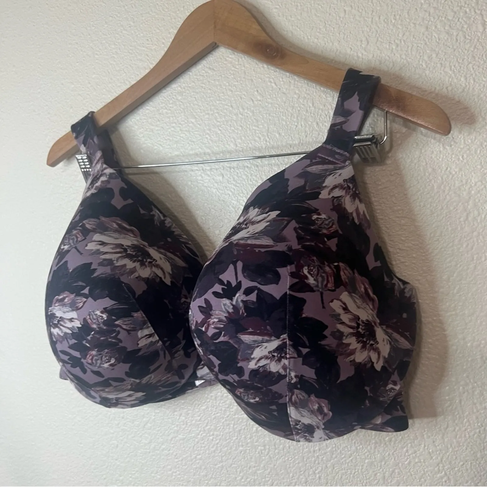 Cacique purple floral lightly lined Cloud Comfort full coverage bra 44DDD - Image 3