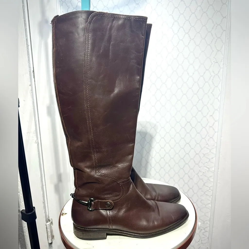 Joan & David Zahari Leather Horsebit Boots 8.5 - Image 6