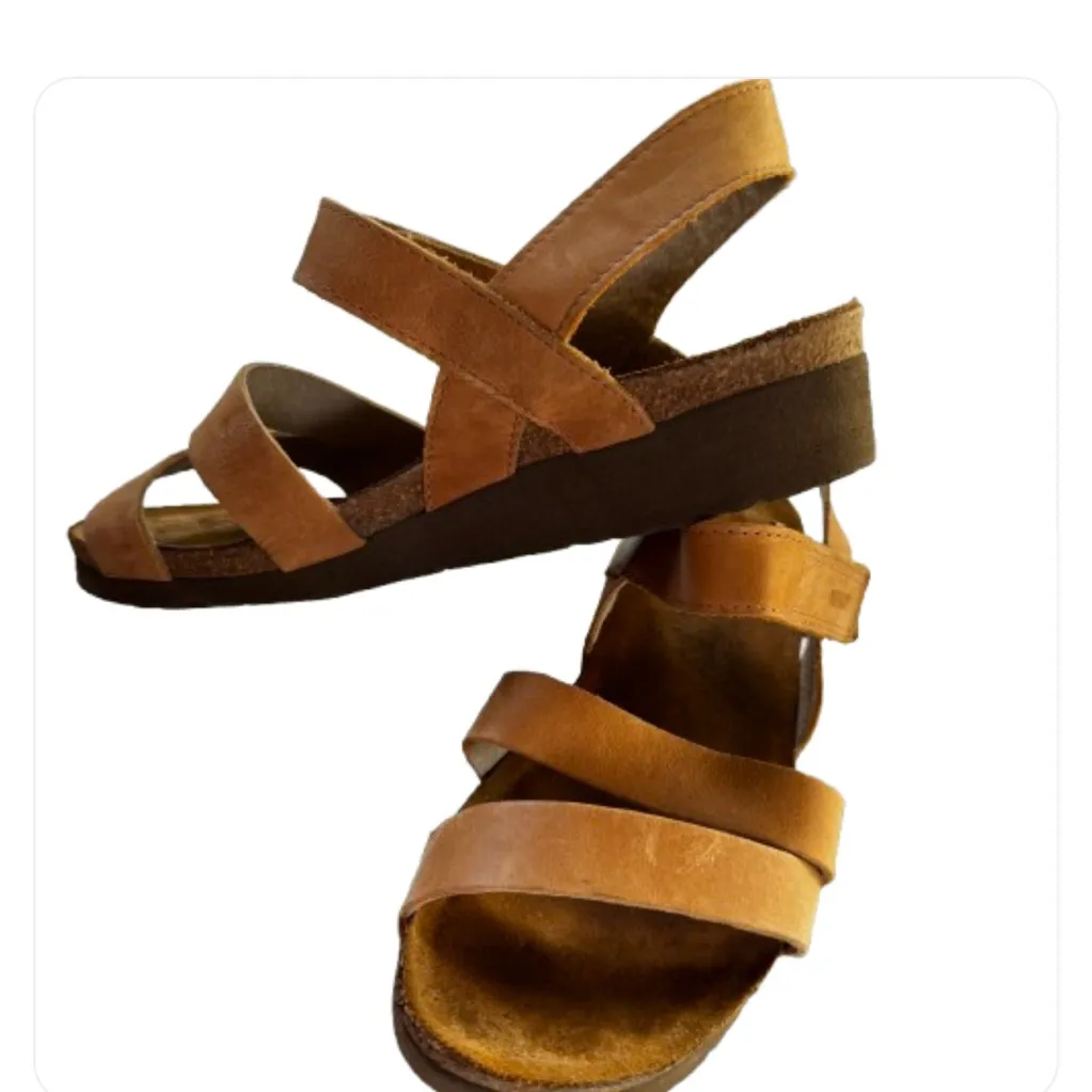 Naot Kayla Tan Wedge Sandals Size 6 - Image 2